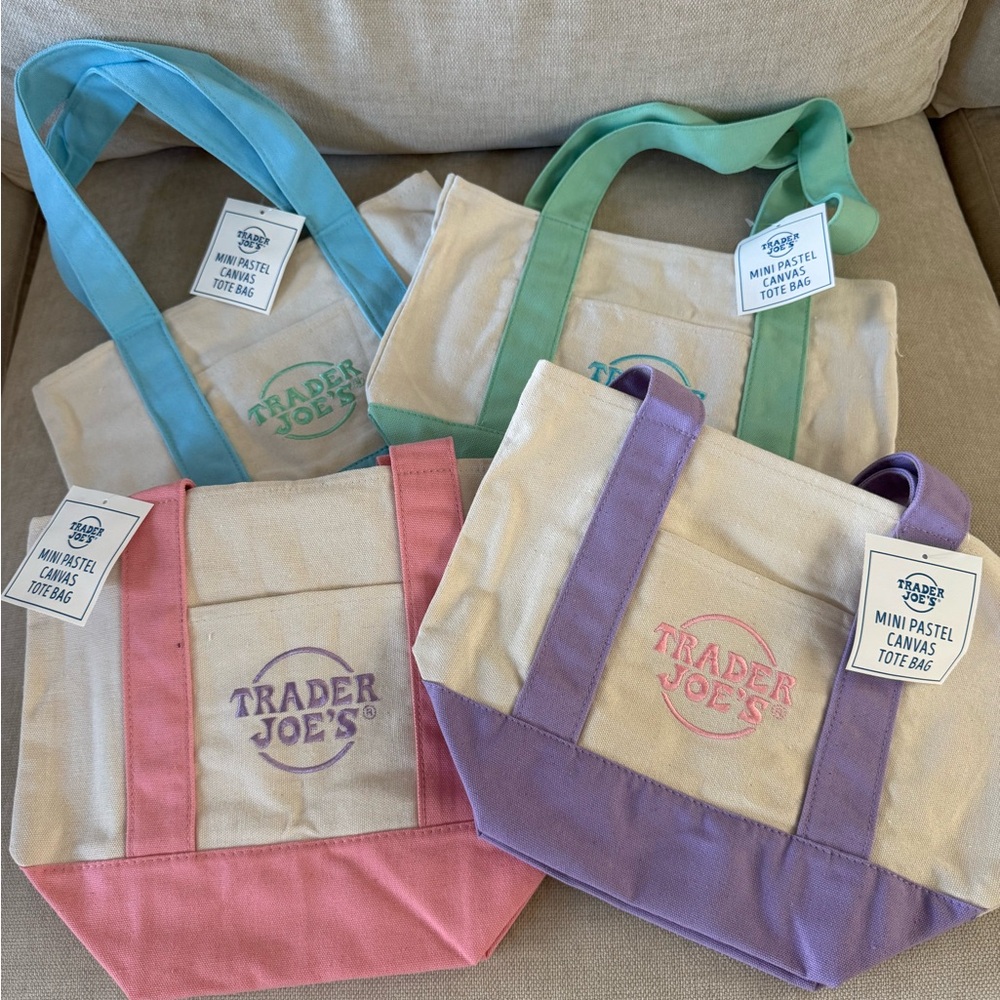 Trader Joe’s-  MINI TOTE BAGS!! - New pastel colors